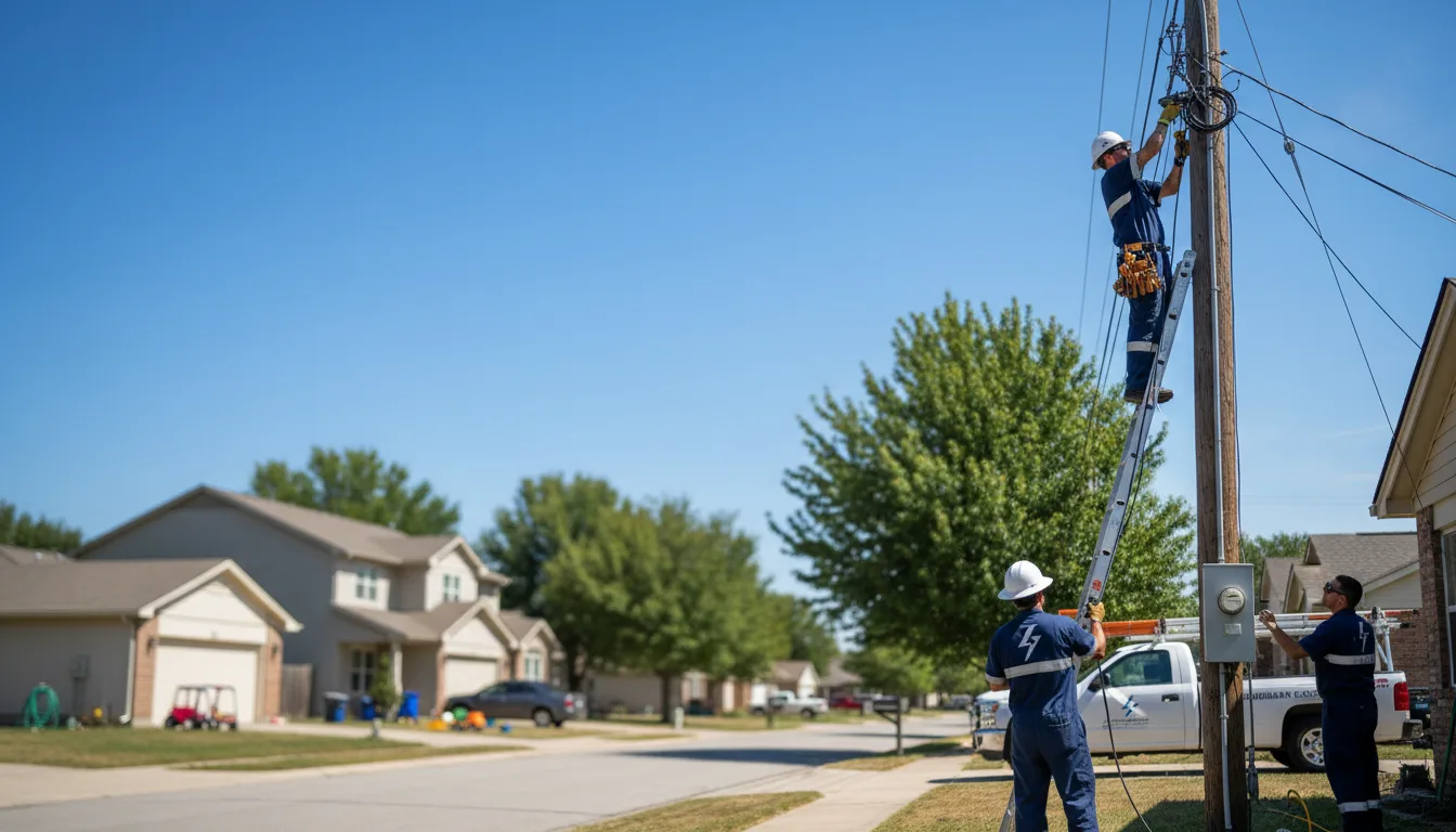 Residential electrician providing installation services in Colton, OH
